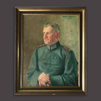 Ölgemälde: Porträt eines Offiziers - 1917