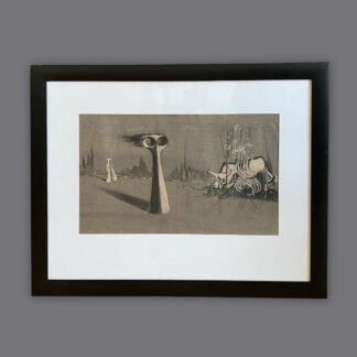 Grafik: Am Meer und Fischerdorf II - 1959