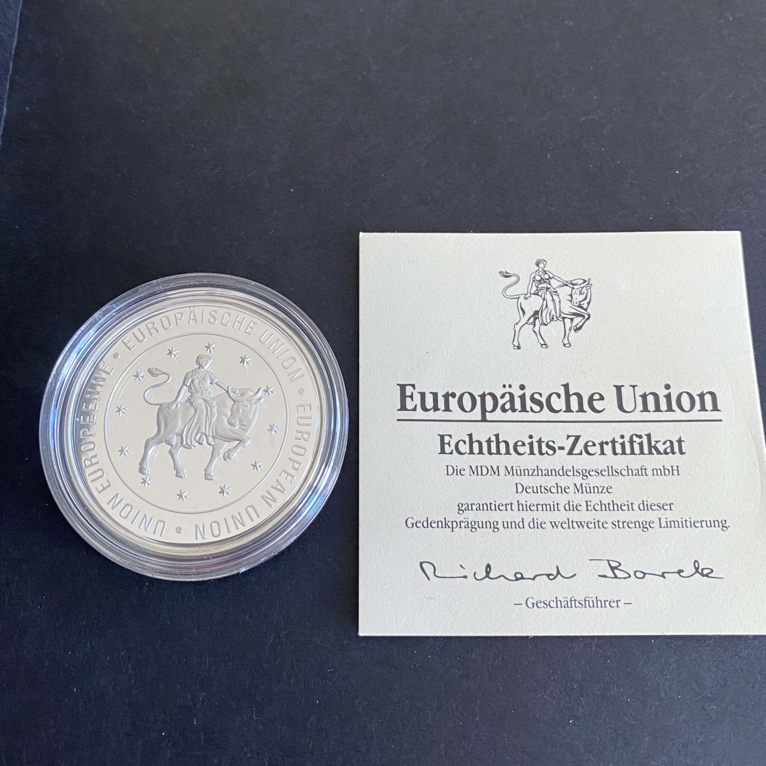 Gedenkprägung - Medaille - Münze: Europäische Union, 1994 – Bild 3